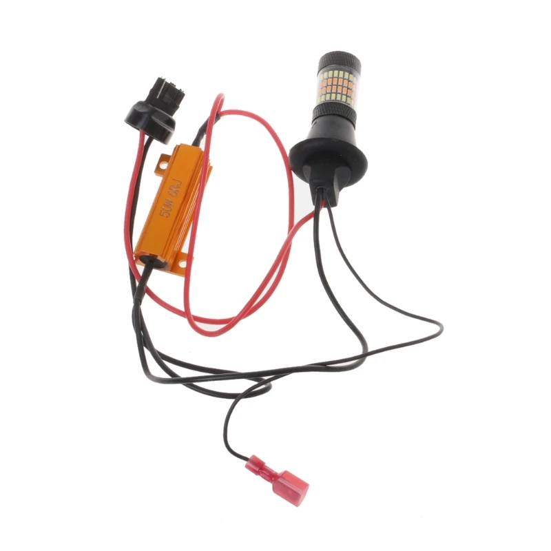 2pc T20 7440 96-LED 3014 50W Dual-Color Switchback LED DRL Turn Signal Light Kit | Автомобили и мотоциклы