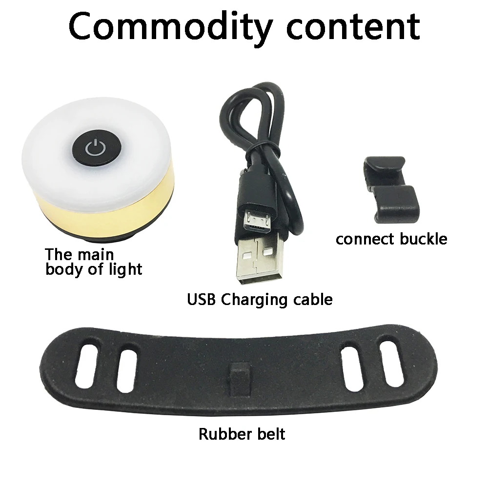 Портативный USB Перезаряжаемый Горный Дорожный складной MTB велосипед велосипедная Рама задний мигающий защитный Предупреждение ющий светильник водонепроницаемый