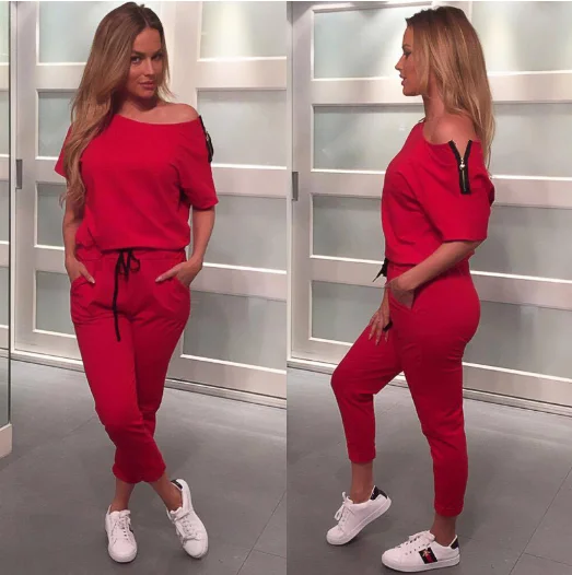 2017 Autumn Jumpsuits Women BodySuits Overalls Sexy O neck slim Jumpsuit Romper short sleeve Elegant Female Outwear | Женская одежда