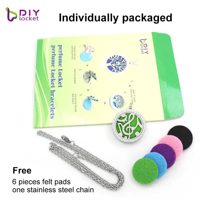 30 мм из нержавеющей стали со стразами Магнитная бренд ожерелье ароматерапия