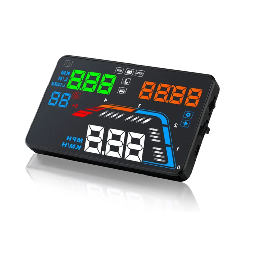 5,5 ''OBDII Автомобильный HUD OBD2 порт дисплей на лобовое стекло Q700 Спидометр проектор автомобиля hud Дисплей на лобовое стекло a100 hud