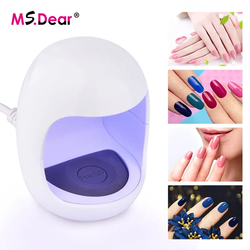 3 Вт USB портативный мини Сушилка для ногтей один палец Светодиодный УФ лампа