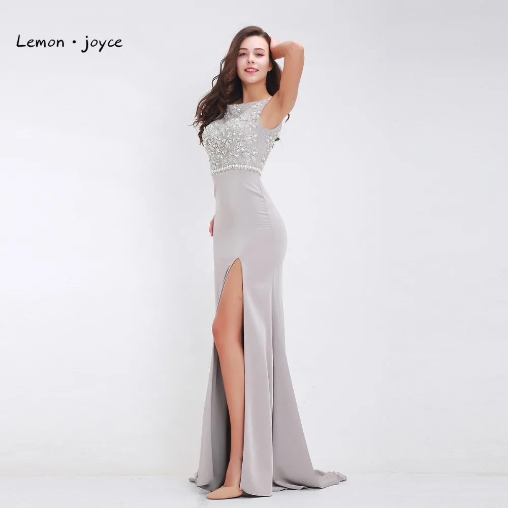 Женское вечернее платье в пол Lemon joyce длинное формальное с высоким разрезом и