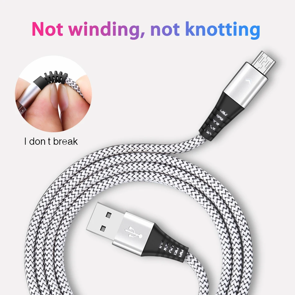 Кабель Micro USB OLAF зарядный кабель со светодиодной подсветкой для Samsung S7 Xiaomi Redmi 4X Note 4
