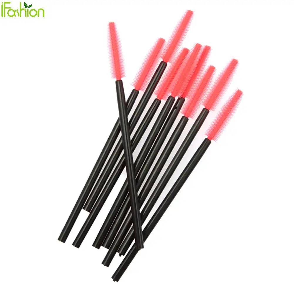 50 шт одноразовые щеточки с тушью для ресниц аппликатор макияжа палочка кисти
