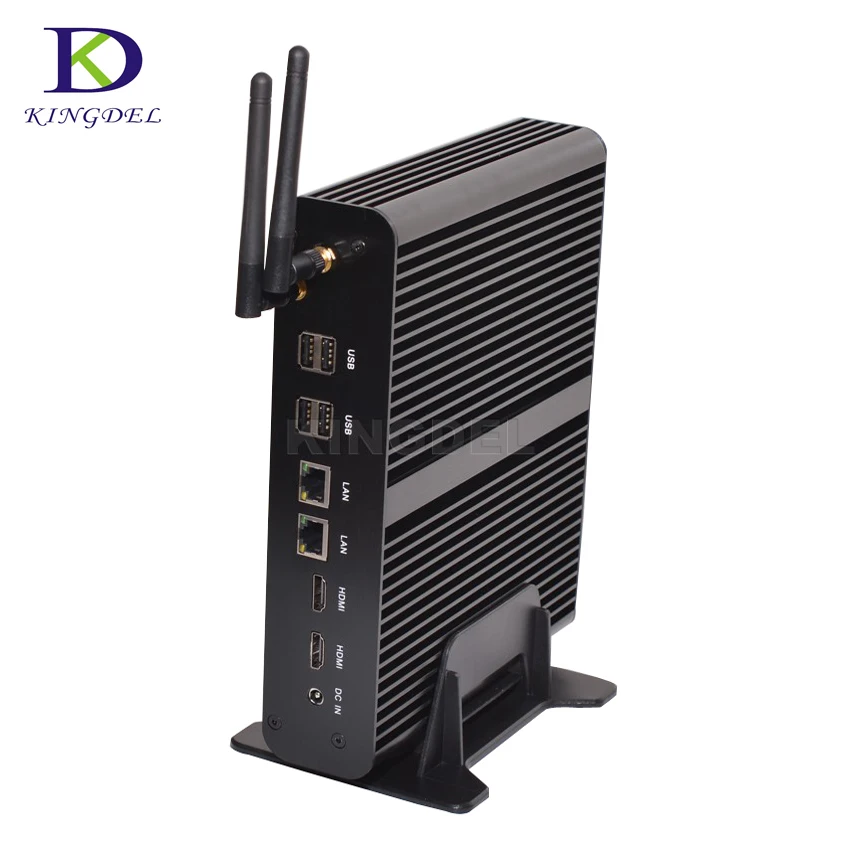 2017 безвентиляторный HTPC Intel Nuc компьютер i7 4500U Graphics HD 5500 300M Wifi Двойная LAN 4K ПК