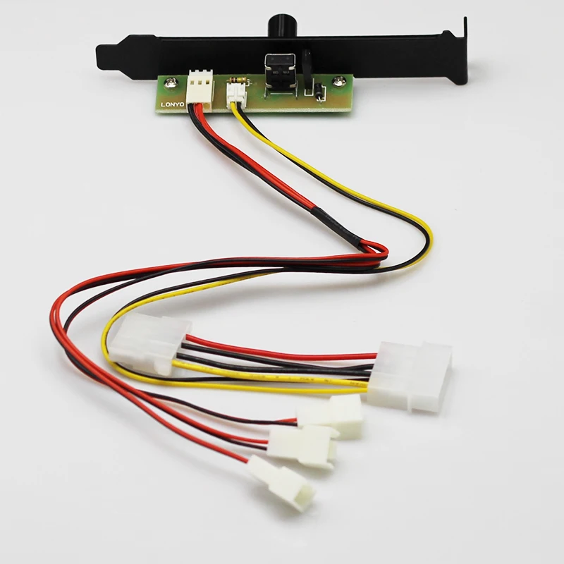 3-контактный охлаждающий вентилятор для ПК кронштейн регулятора скорости PCI 12V Molex