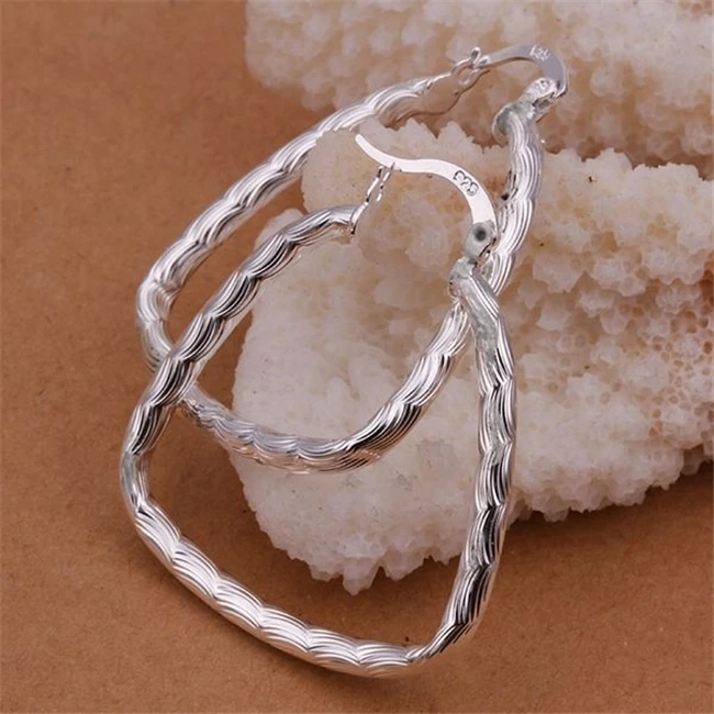 KN-E342 Hot Selling Silver Earrings For Ladies Men Fashion Jewelry Antique Valentine's Day Party Gifts /amgajdna | Украшения и