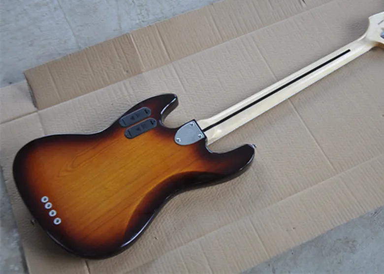 Новое поступление высокое качество Firehawk Custom Shop Sunburst Active 9V 4 String Miller Jazz Bass гитара с кленовым грифом