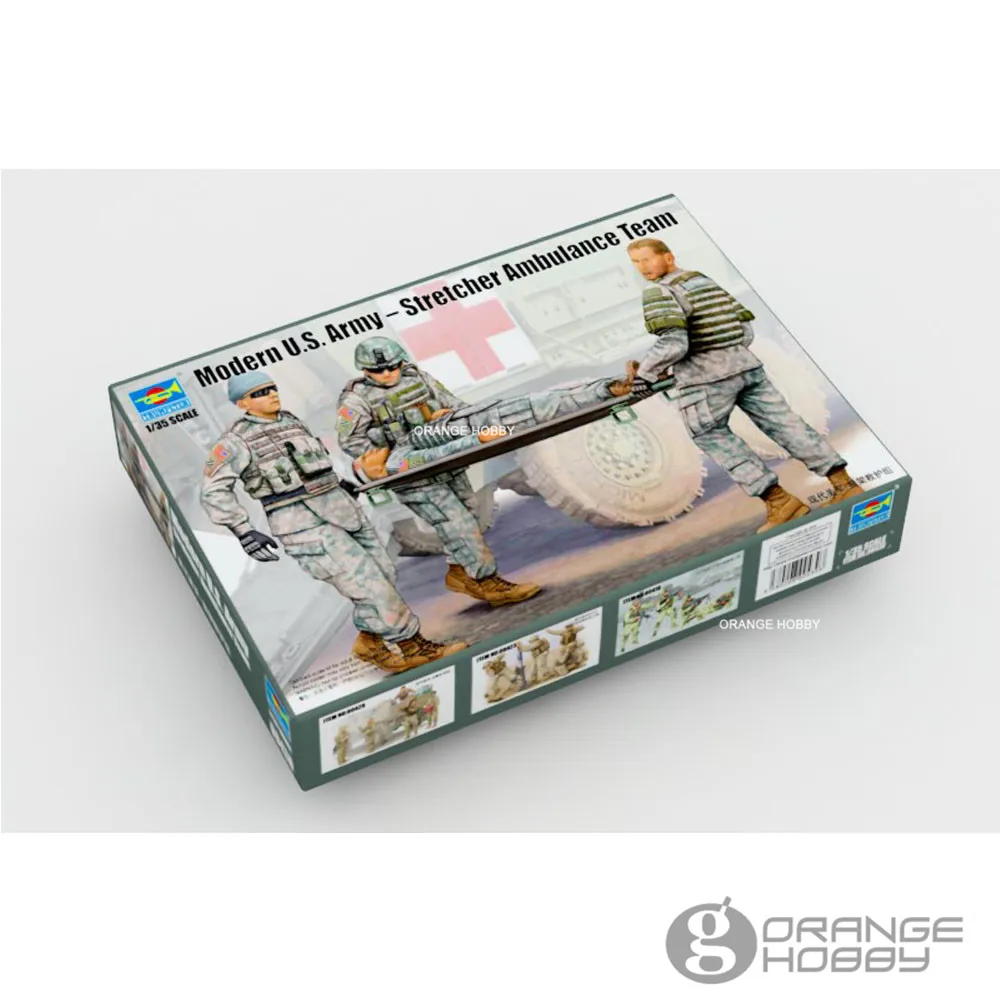 OHS Trumpeter 00430 1/35 современный носилки армии США сборная команда скорой помощи