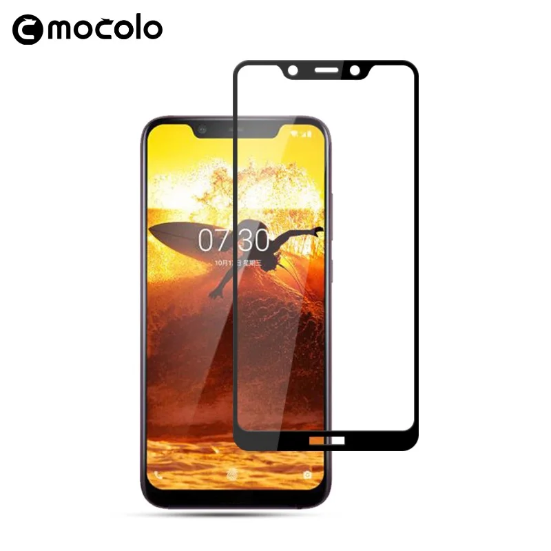 Black Для Nokia X7 Экран протектор Mocolo для Nokia X7 полное покрытие с уровнем твердости 9 H Стекло пленка для Nokia обработана на X7 закаленное Стекло Экран протектор - Цвет: Black