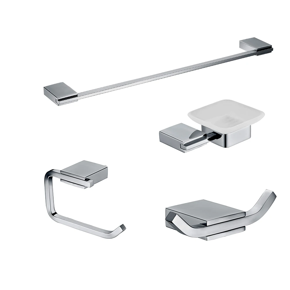 

304 # Polished Stainless Steel Bathroom Accessories Set, Toilet Cup,Paper Towel Holder, Robe Hook, Bathroom Hardware Sets