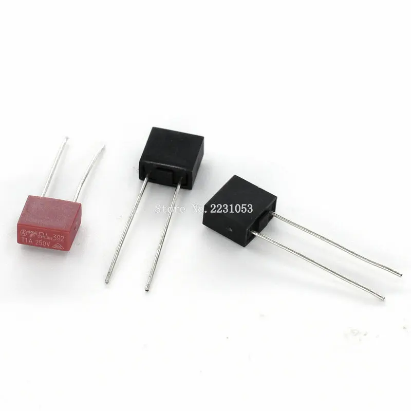 10 шт. предохранители 2A 1A 3.15A 4A 5A 6.3A 250V 392 квадратный пластиковый плавкий