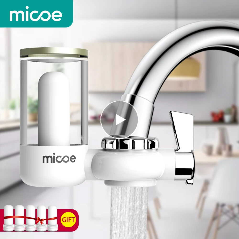 Micoe очиститель воды фильтр кран система фильтрации с моющимся керамический фильтр сердечник(кран фильтр H-D2001W-6