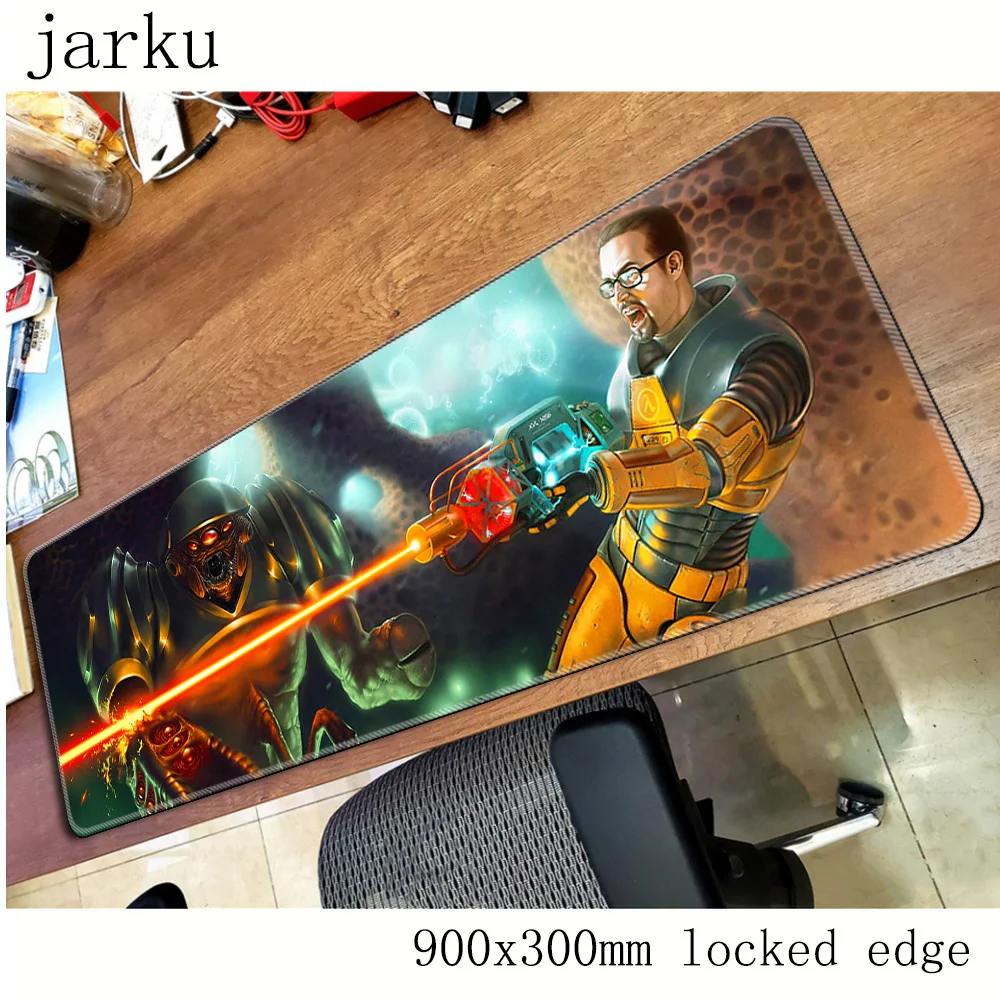 Коврик для мыши half life gamer 900x300X3MM игровой коврик большой подарок на Хеллоуин