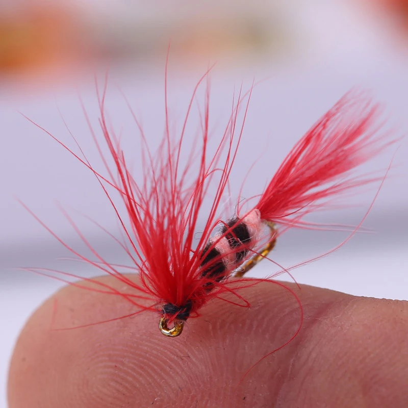 YeMuLang 8 шт. жесткая приманка маленькая моль насекомое для ловли нахлыстом коробка