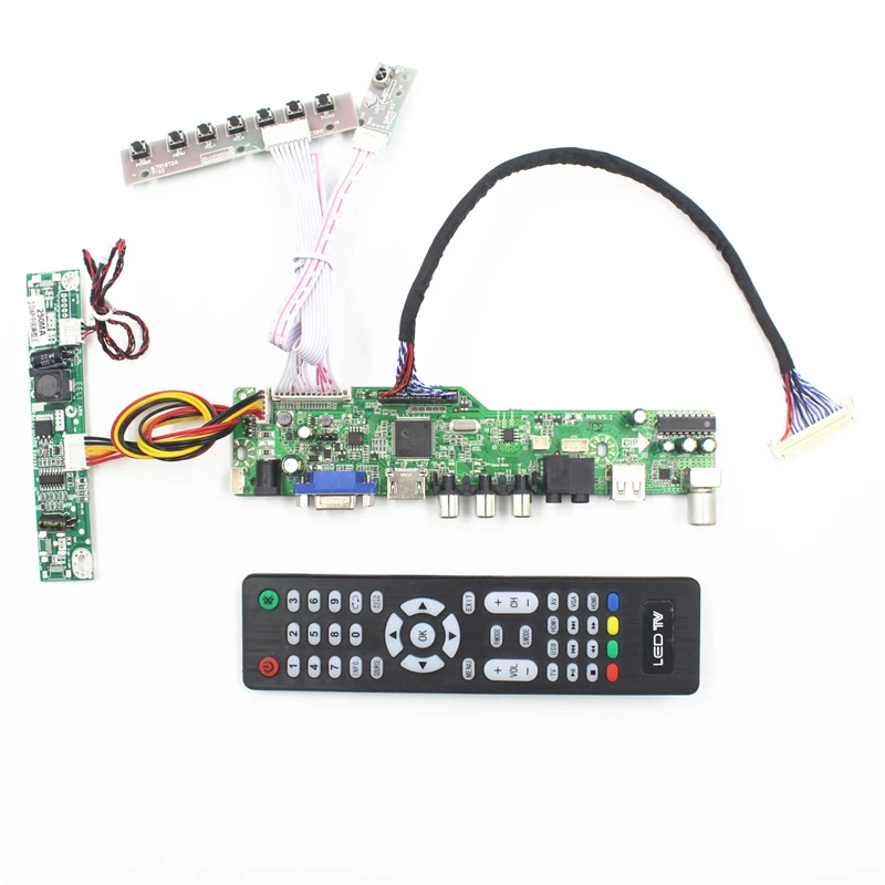 M6V5 ЖК-дисплей ТВ плата контроллера с AV VGA Аудио USB HDMI порт подключения типа c: