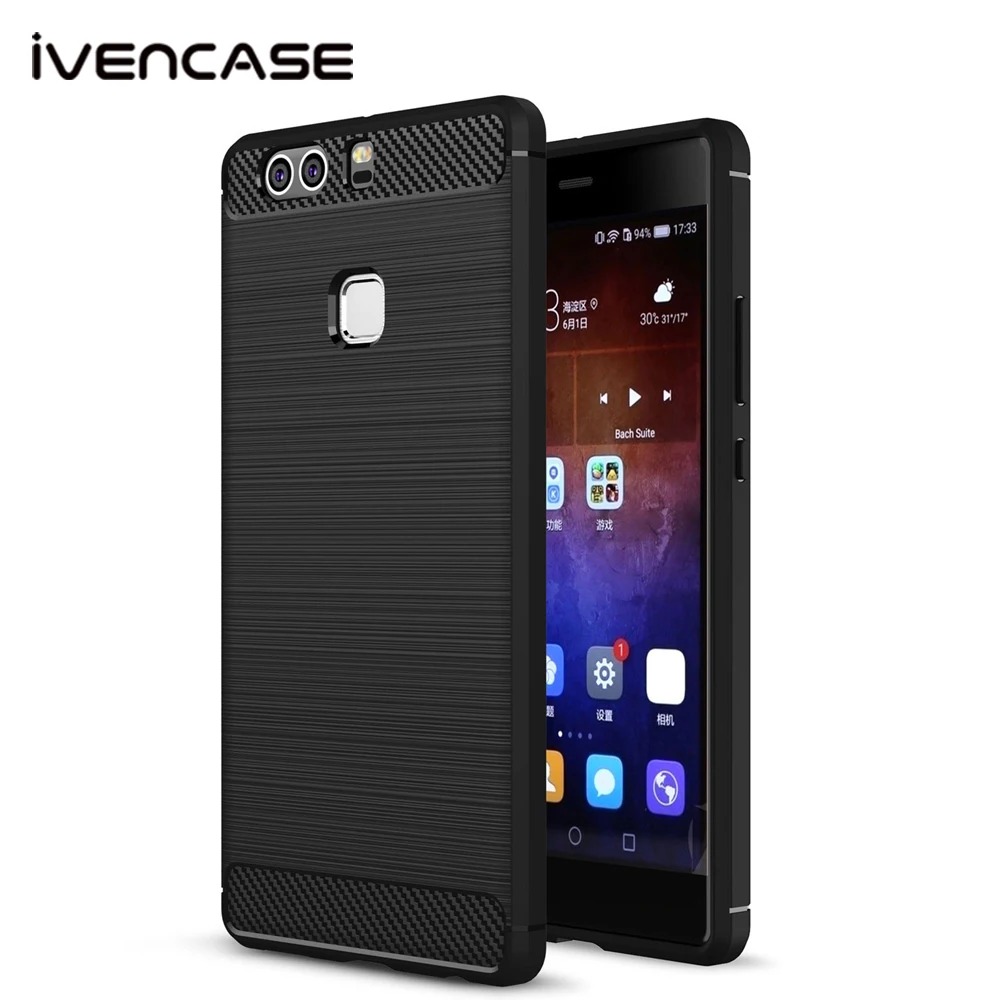 Ivencase Роскошный чехол для Huawei p9 5.2 дюймов Чехол Мягкие силиконовые ТПУ Бизнес