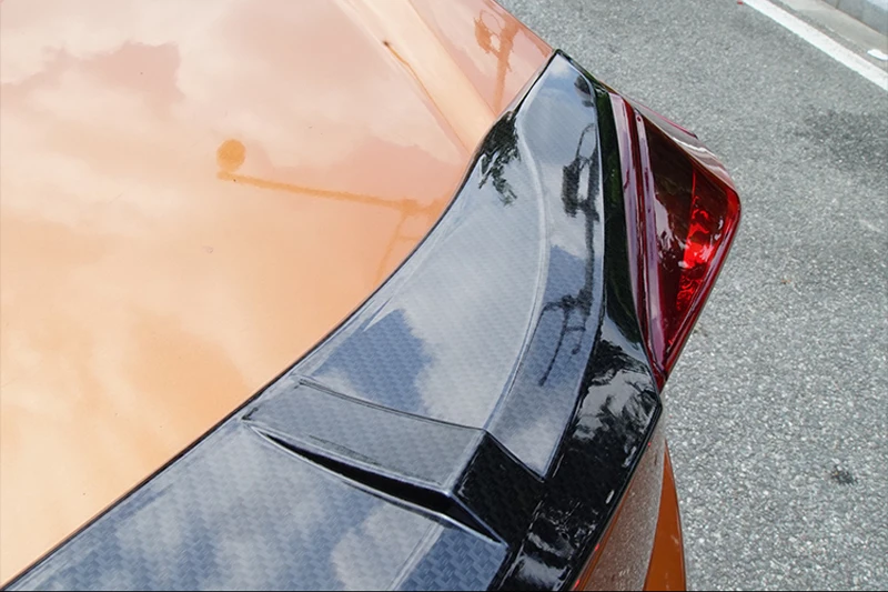 

For Honda Civic Spoiler 2016 2017 LED Lights SY Style Tail Wing Decoration ABS Plastic Unpainted Primer Color Rear Trunk Spoiler
