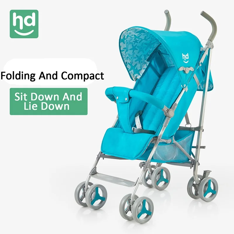 HAPPY DINO детская коляска может сидеть прогулочная складная лампа четырехколесный