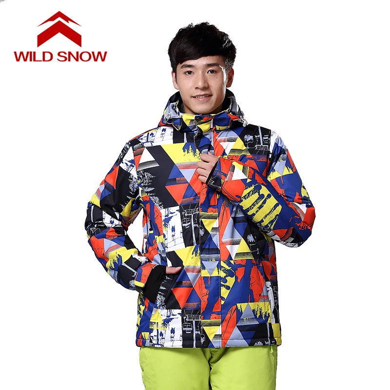 WILD SNOW 2017 новые зимние лыжные куртки костюм для мужчин теплая водонепроницаемая