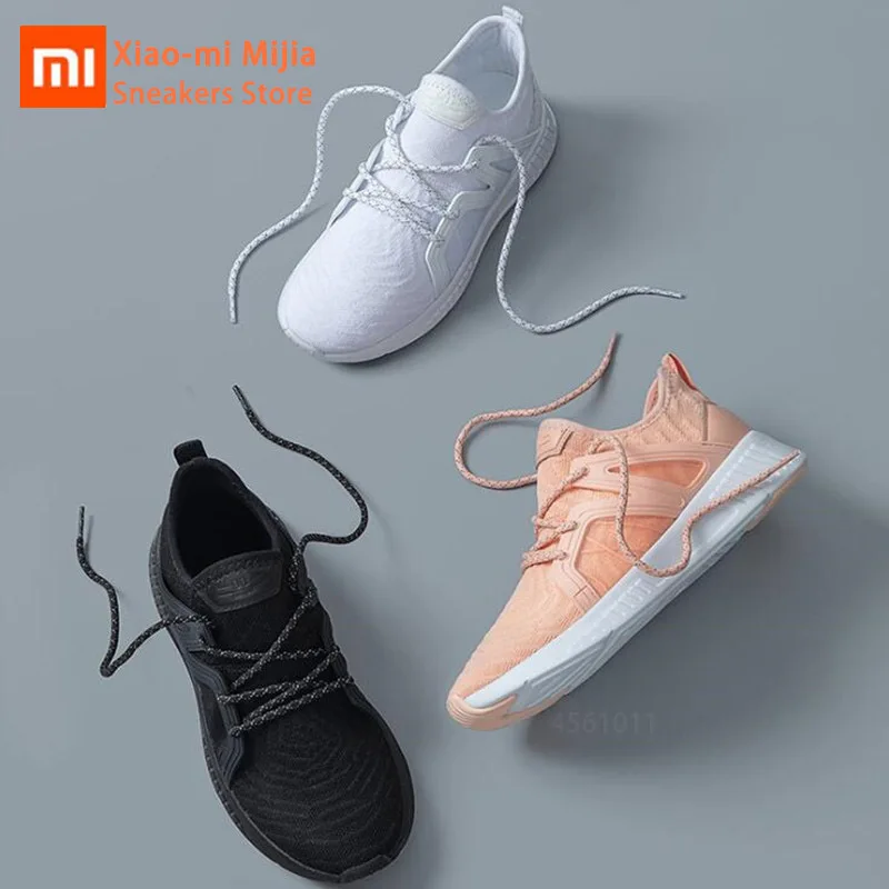 Оригинальные спортивные дышащие кроссовки xiaomi mijia из 90 предметов сетчатые спортивные легкие женские удобные нескользящие кроссовки для бега