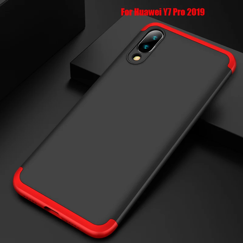 For Huawei Y7 Pro 2019 Case Cover Luxury hard protection full Phone Back Shell sFor Y6 Cases Coque Funda Capa | Мобильные телефоны