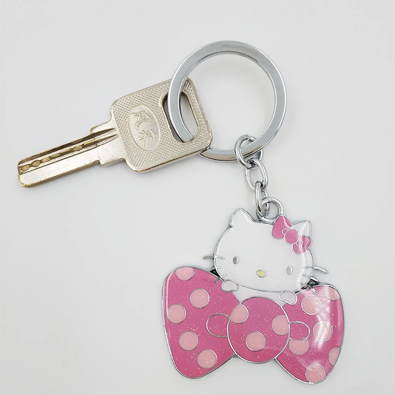 KITTY белый брелок Hello KITTY милый брелок для ключей для женщин Hello KITTY брелок для ключей с кошкой брелок для ключей