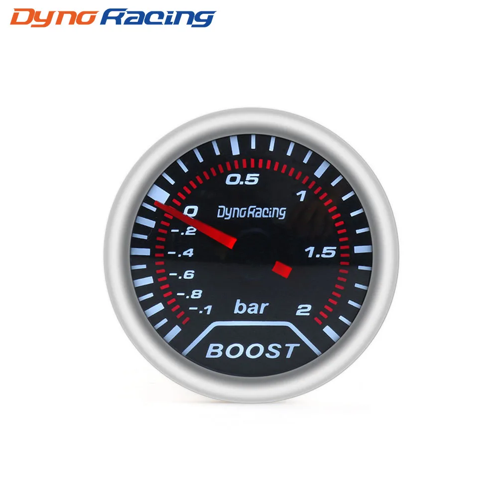 

Dynoracing Boost gauge 2 "(52 мм) дымовая линза турбо-Калибр Boost gauge (-1 ~ 2 бар)/Автомобильный датчик/Автомобильный измеритель BX101225
