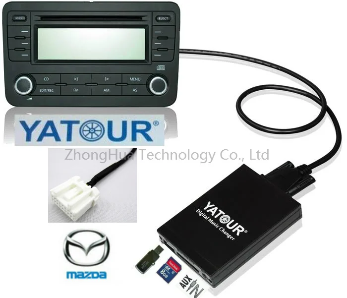 

Yatour YTM06 Car Audio Digital Music changer for Mazda 2/3/6 Tribute RX8 CX7 MPV interface MP3 USB SD AUX Stereo Adapter
