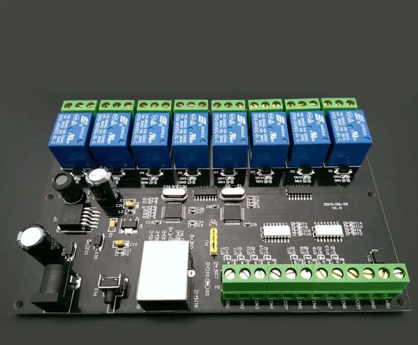 Сетевое реле 8 каналов 10 А контроллер доступа IP/ Ethernet TCP MODBUS в выход из