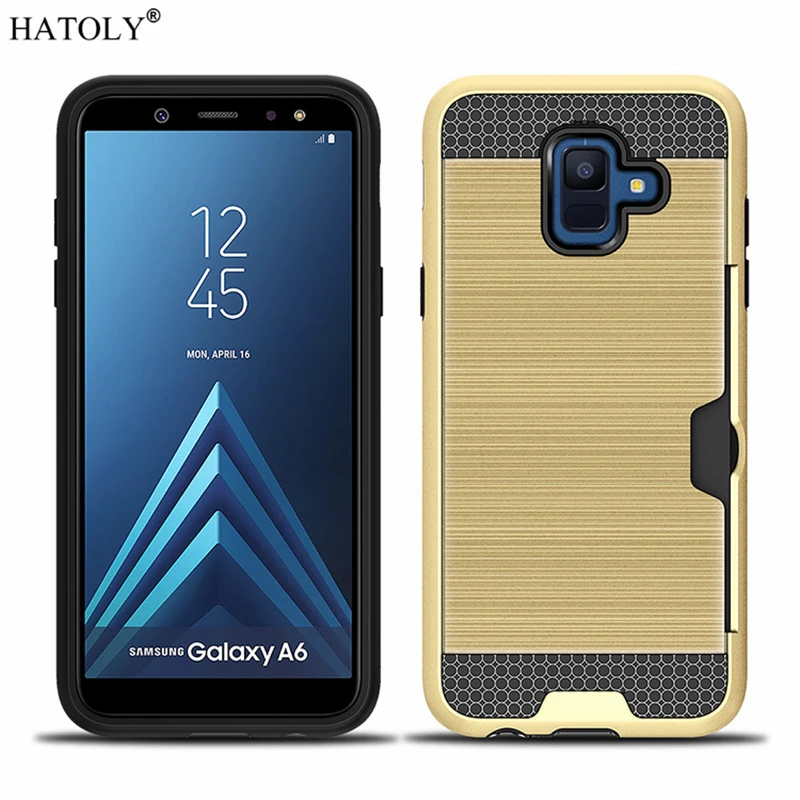Для Fundas Samsung Galaxy A6 Plus 2018 Чехол Броня прочный резиновый чехол для телефона с