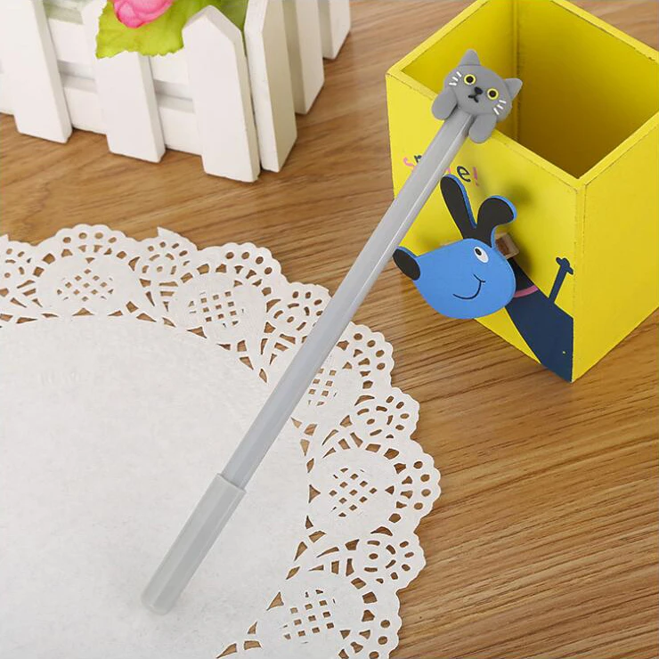 Гелевая ручка в форме мультяшного кота канцелярские принадлежности для офиса и