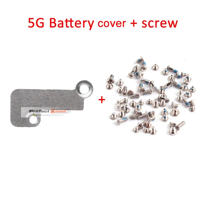 5G battery screws Батарея FPC гибкий кабель крышка+ Полный Винты для iphone 5 5S 6 6S 7 8 plus внутренний металлический кронштейн клип держатель запчасти - Цвет: 5G battery screws