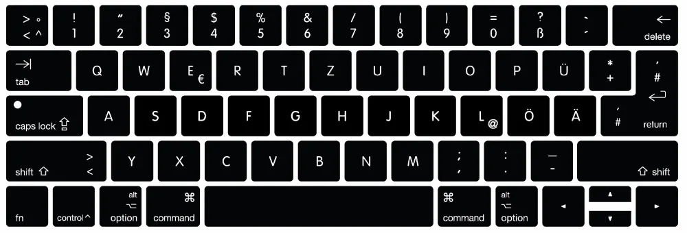 Универсальный чехол для клавиатуры US EU Euro 2016 MacBook Pro Retina 13 &quot15&quot Датский Немецкий