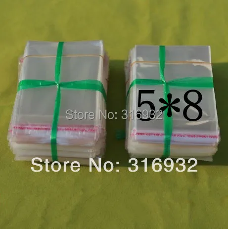 

200 шт., пластиковые пакеты, 5 х8 см