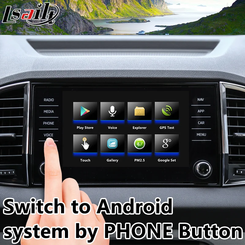 Android 9 0 carplay и мультимедийный видеоинтерфейс для Karoq / Arteon/Beetle.. MQB MIB MIB2 GPS навигатор