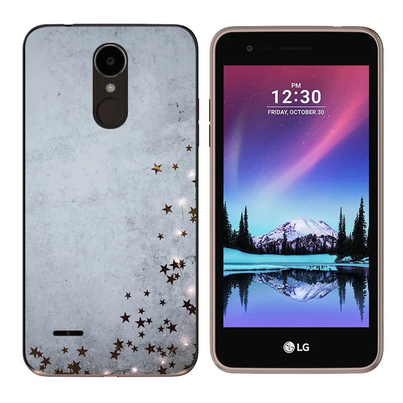 Для LG K4 2017 X230K чехол мягкий TPU силиконовый треугольный для телефона с рисунком X230/LG