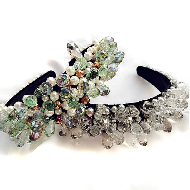 Аксессуары для волос свадьбы Женская повязка на голову в стиле барокко|Украшения