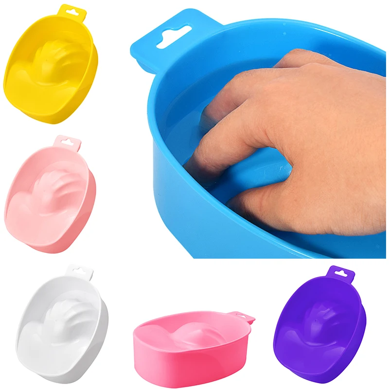 1pc Nail Manicure Bowl Plastic Bol A Ongles Removedor De Pelos Remover Uv Nail Gel Nagel Ontvetter Polish Soak Off Quitar