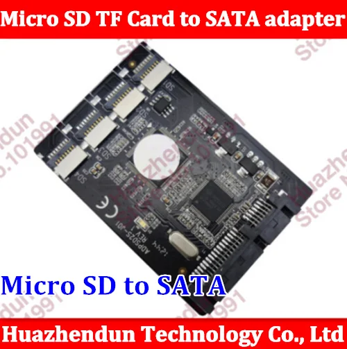 Бесплатная доставка новинка 4 Micro SD TF карты на 22pin SATA адаптер 2 5 &quothdd корпус с RAID 0
