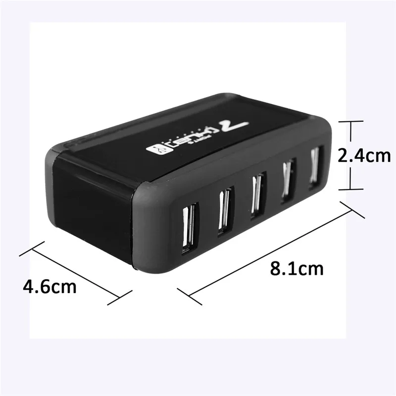 Высокоскоростной разветвитель с несколькими usb-хаб, 7 портов, USB 2,0, концентратор, настольный внешний адаптер переменного тока, кабель с вилкой EU/US для Raspberry Pi, ПК, ноутбука