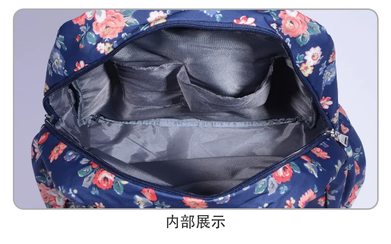 Women Travel Trolley Bags travel Backpack with wheel Rolling luggage trolley backpack waterproof Oxford Rolling Baggage Suitcase