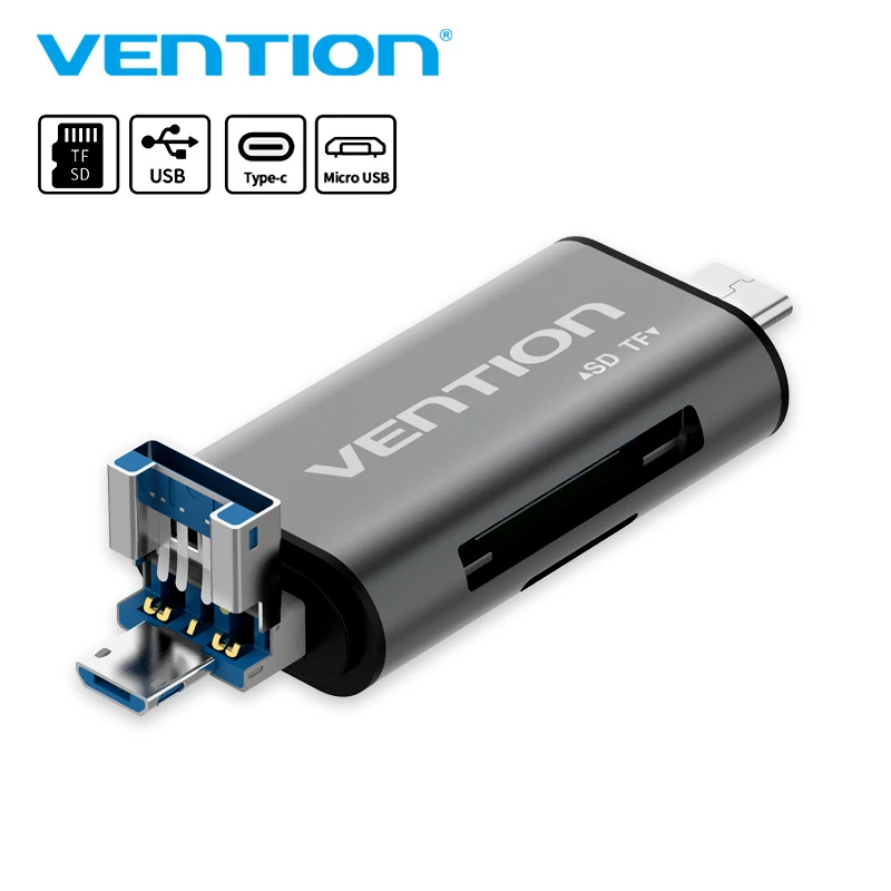 Устройство для чтения карт памяти Vention Usb 3 0 2 0|Кабели MP3/MP4-плееров| |