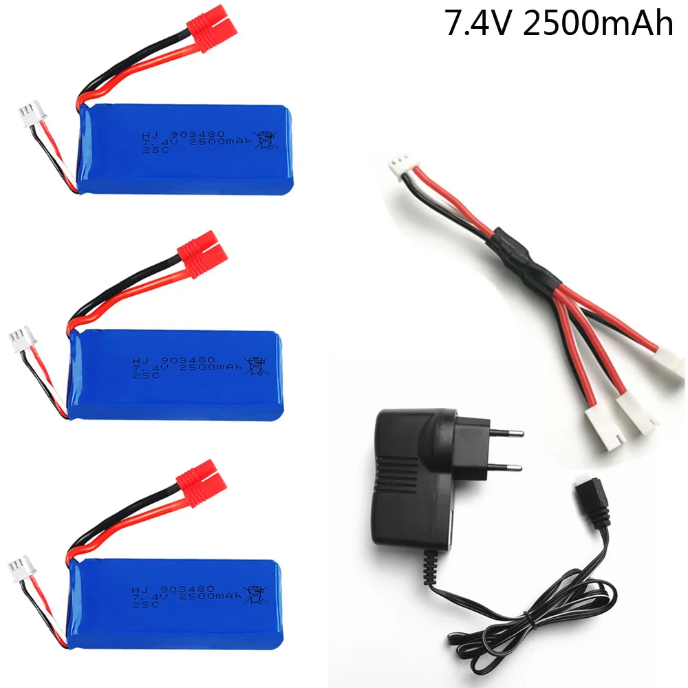 Зарядное устройство для квадрокоптера 7 4 В 2500 мАч Syma X8C X8W X8G X8HC X8HW X8HG|Детали и