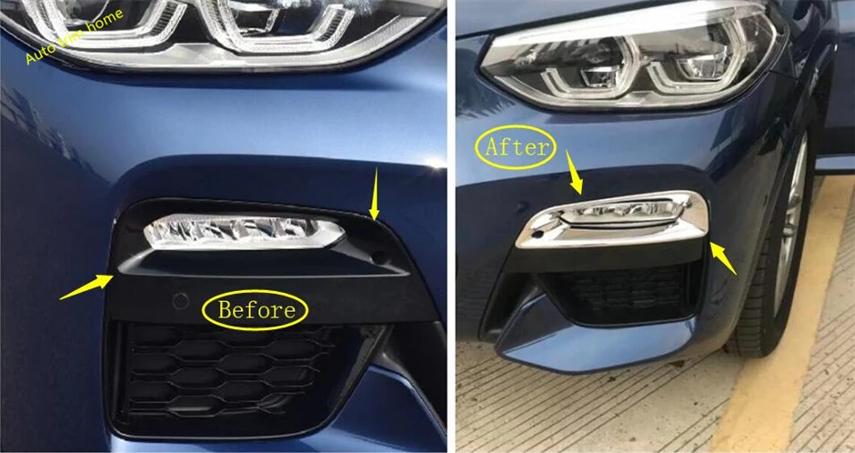 Хромированные Противотуманные фары для переднего бампера 2 шт. BMW X3 G01 2018 2019 2020 |