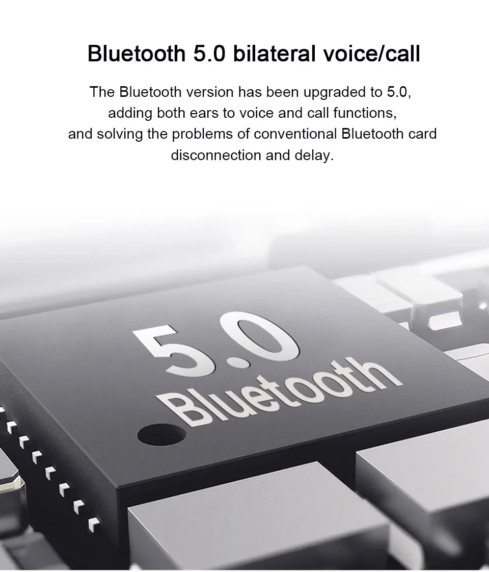 Aminy Беспроводные наушники с Bluetooth 5,0 IPX6, беспроводные наушники с защитой от пота, автомобильные наушники с громкой связью, HD стерео беспроводные bluetooth-наушники