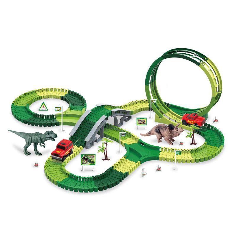 DIY электрический вагон детский спортивный игрушечный поезд Roller Coaster Сборка