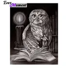 Алмазная живопись с совами, очками, свечами, книжкой ручной работы, квадратной формы, 5D DIY Стразы, алмазная вышивка ASF1663
