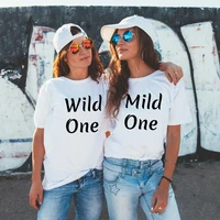 skuggnas new arrival wild one and mild one t shirts best bitches shirts bff tee for best friends besties t shirt matching tops